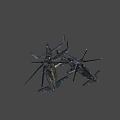 Modern Military Combat Helicopters With Camouflage Paint And Advanced Weapon Systems