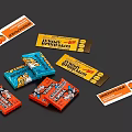 Assorted Colorful Candy Packages with Various Flavors and Brand Logos Displayed