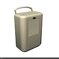 Beige Compact Industrial Equipment with Top Handle Front Grille and Round Button Design