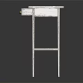 Distressed White Side Table With Drawer And Lower Shelf Simple Rustic Design