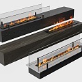 Modern Fireplace Electronic Flame Stove 3d model