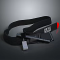 Care Spirit Medical Restraint Strap Black With Red Tip And Adjustable Buckle For Patient Care