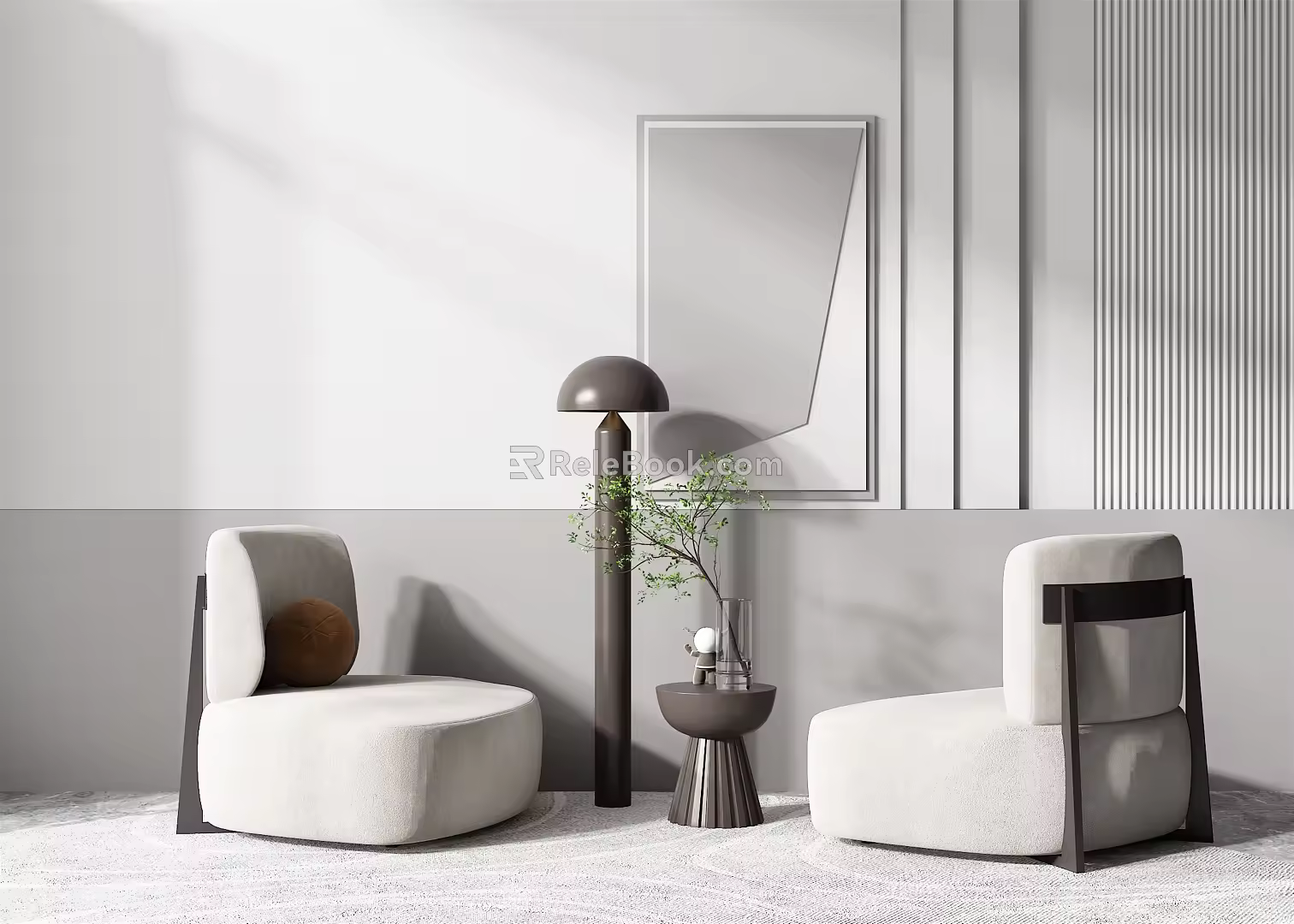Modern Casual Sofa Combination Single Sofa 3d model