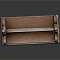 Ornate Vintage Outdoor Bench With Carved Details And Decorative Statues Design
