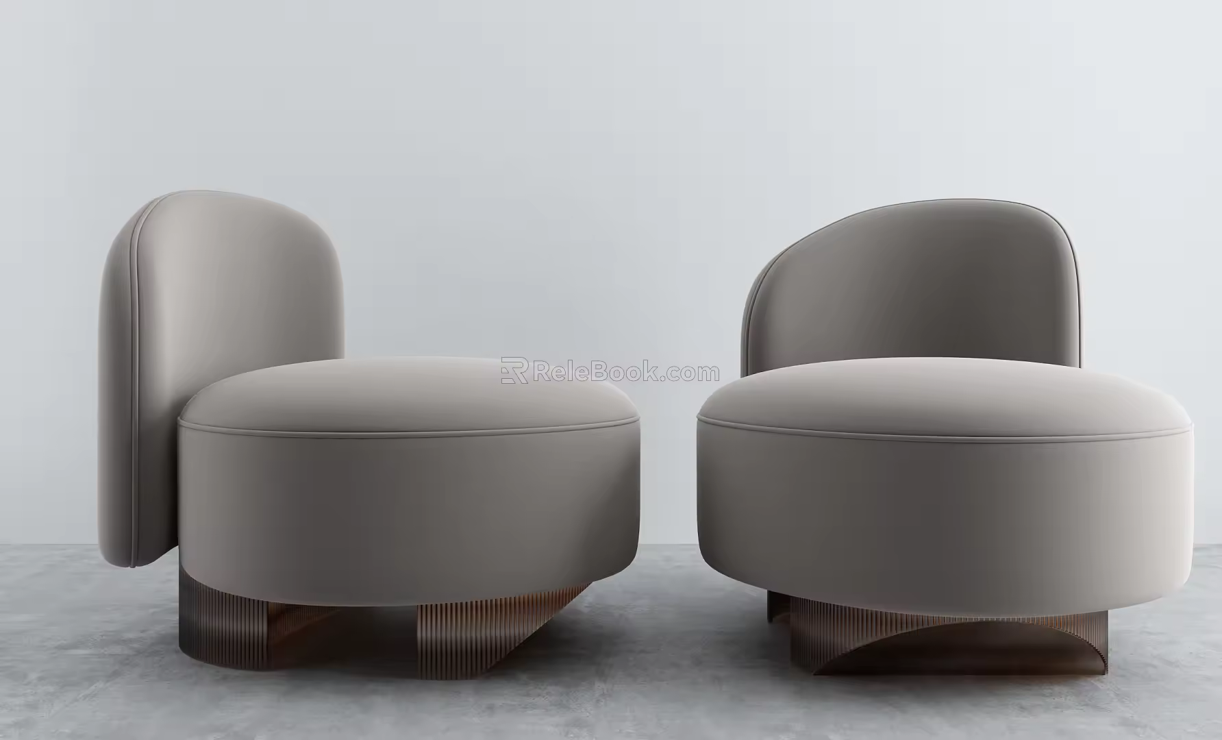 Modern Single Sofa Casual Sofa 3d model