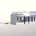 Modern Single Family House With Glass Facade Open Terrace And Stairs