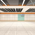 Modern Clothing Store Interior With Mannequin Display Spacious Layout And Stylish Ceiling Design 3d model