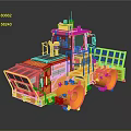 Yellow Road Roller Construction Machinery With Cab And Heavy Duty Wheels