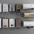 Different Types Of Household Electrical Water Heaters With Various Colors And Designs