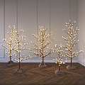 Modern special-shaped floor lamp creative tree 3d model