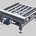 Industrial Roller Conveyor Equipment With Metal Frame And Stable Support Legs