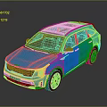 Blue Kia SUV With Modern Design Panoramic Sunroof And Black Wheels