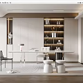 Modern study 3d model