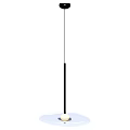 Modern Minimalist Pendant Light With Black Stem And White Shade For Home Interior Decor