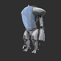 Advanced Industrial Robotic Equipment With Metallic Structure Transparent Enclosure And Mechanical Joints