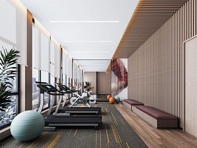 Modern Gym 3d model