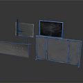 Industrial Metal Structural Components With Flat Panels Frames And Mounting Brackets