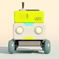 Detailed Automotive Parts With Colorful Mechanical Components Structural Design And Wheels