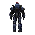 Sci-Fi Characters Cyberpunk Future Warrior Robot Game Characters Anime Characters Mecha Man Armed Machine 3d model