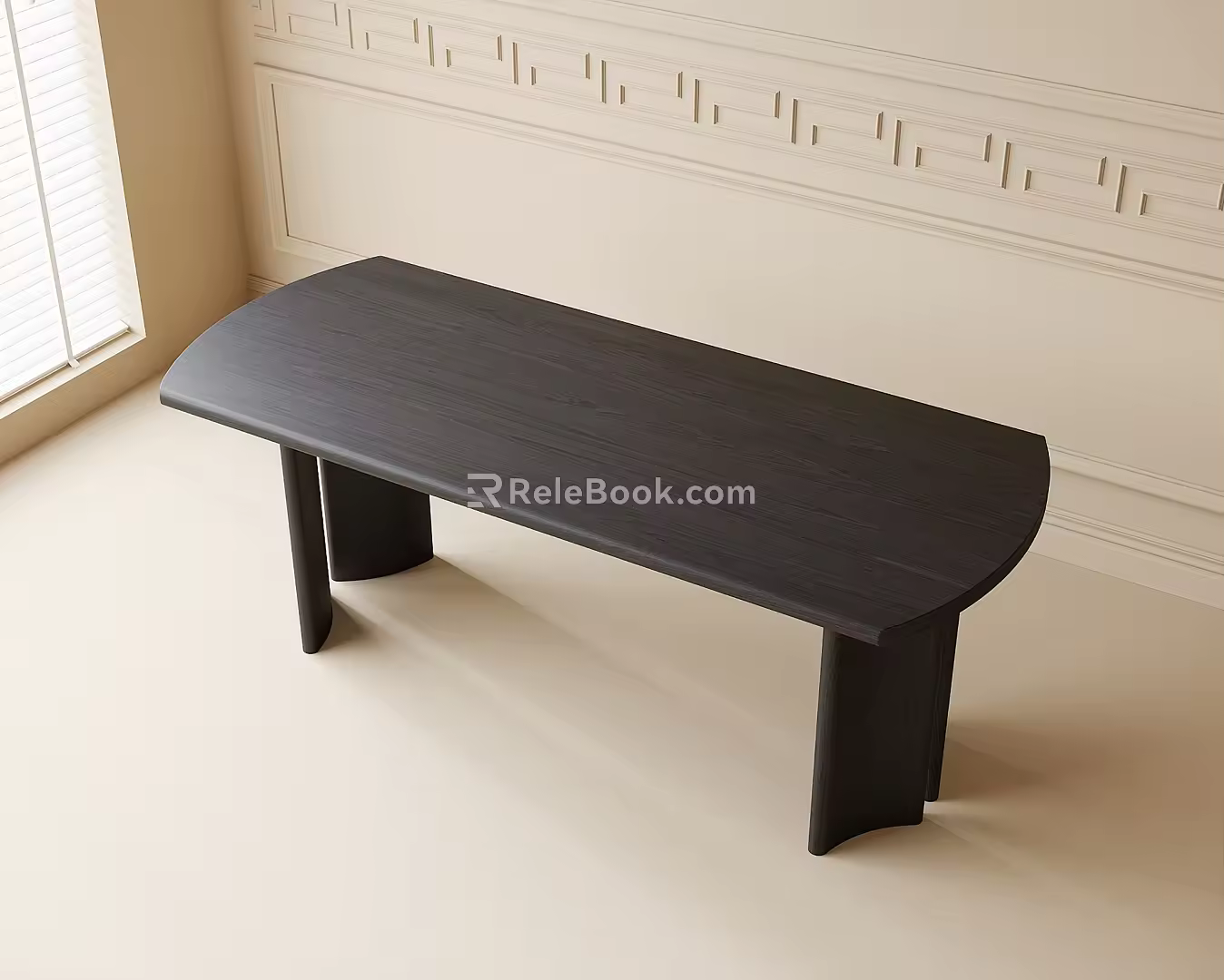 Modern Dining Table Desk 3d model