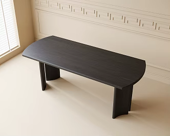 Modern Dining Table Desk 3d model