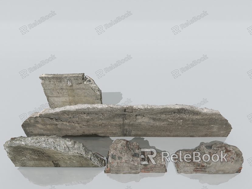 building materials damage earthquake products building ruins concrete broken reinforced structure abandoned building model