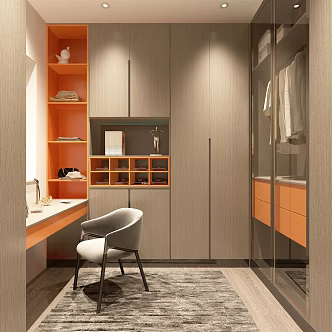 Modern Cloakroom 3d model
