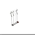 Modern Floor Lamp With Sleek Design In White Black And Gold Colors