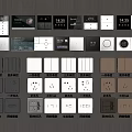 Modern Switch Socket 3d model