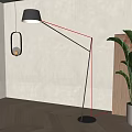 Sofa floor lamp 3d model