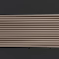 Light Brown Fence With Horizontal Slats And Modern Sleek Design