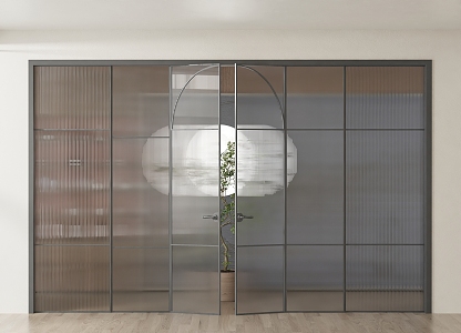 Changhong glass single-pull door 3d model