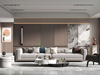 modern living room home living room 3d model