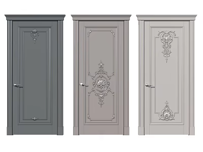 French Swing Door Swing Door 3d model