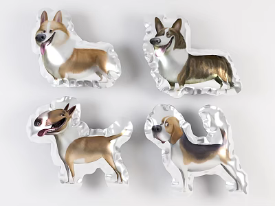 Modern Balloon Home Decoration Balloon Beauty Chen Pendant 3d model