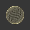 Textured White Wall With Round Sphere Decor In Minimalist Interior