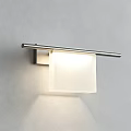 Modern Wall Sconce With Metal Frame And White Lampshade For Home Decoration