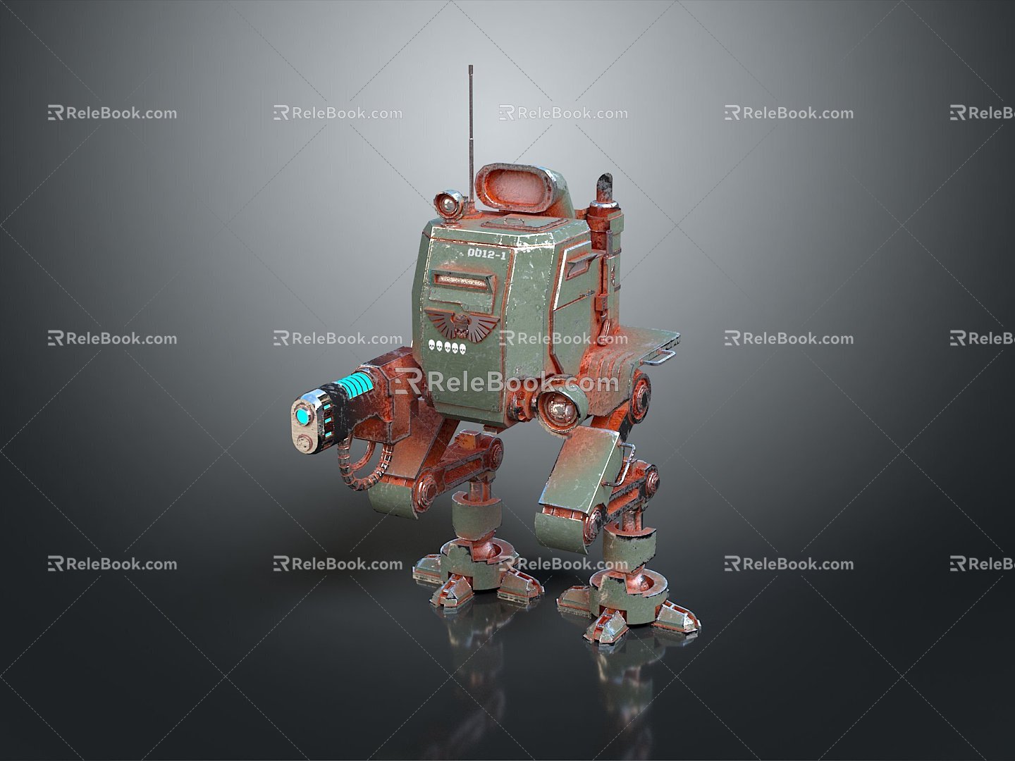 Mech Warrior Mech Soldier Machine Battlearm Mechanical Battlearm Machine Fighter Robot 3d model