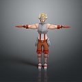 Western Samurai Western Warrior Western Hero Western Warrior Knight Hero Ancient Warrior Paladin 3d model