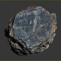 Natural Wood Stone Decorative Rock With Blue Brown Textures And Crystalline Surface