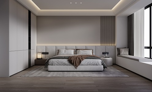 Modern Style Bedroom 3d model