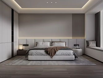 Modern Style Bedroom 3d model