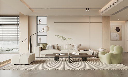 modern living room 3d model