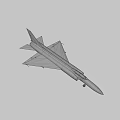 Military Silver Fighter Jet With Red Star Markings And Number 04