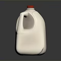 Bassett Milk Jug With Red Cap White Body Blue Red Label And Barcode Household Item