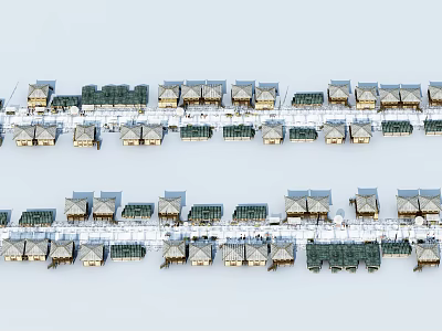 Chinese Architecture Street 3d model