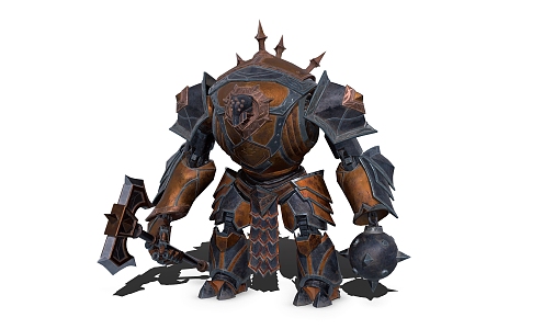 Metal Warrior Future Warrior Colossus Warrior Game Role 3d model