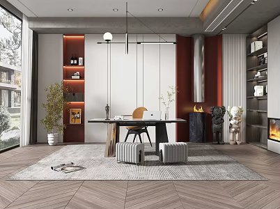 Light Luxury Study 3d model