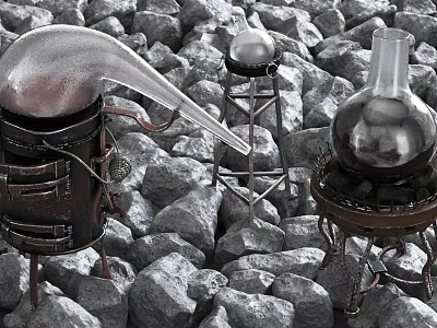 Modern Stone Western Magic Do Old Item 3d model