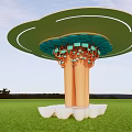 Component Column Modern Special-Shaped Column Modeling Column Decorative Column 3d model